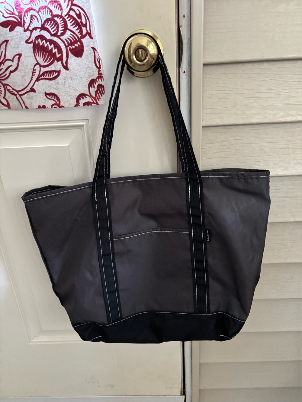 LL Bean Medium Nylon Tote - Picture 4 of 4